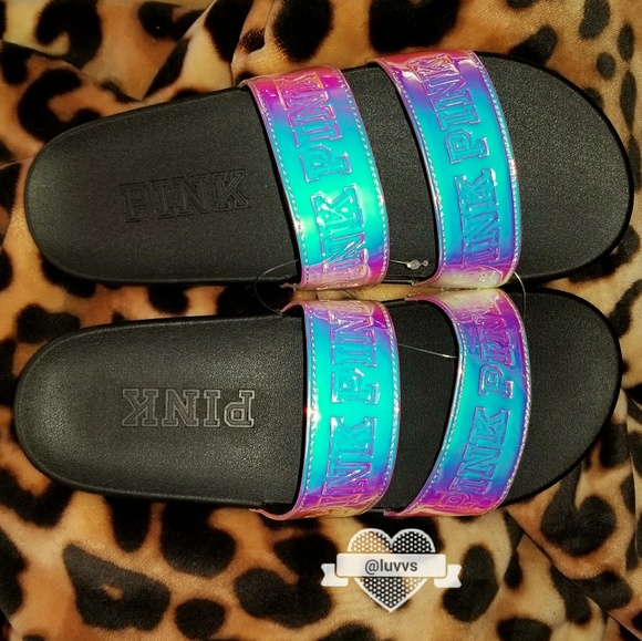 victoria secret double strap sport slide